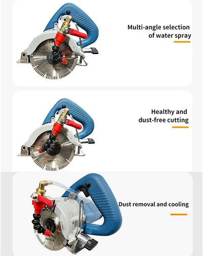 Dispositivo di rimozione della polvere con sistema di spruzzatura dell'acqua per Macchine da Taglio