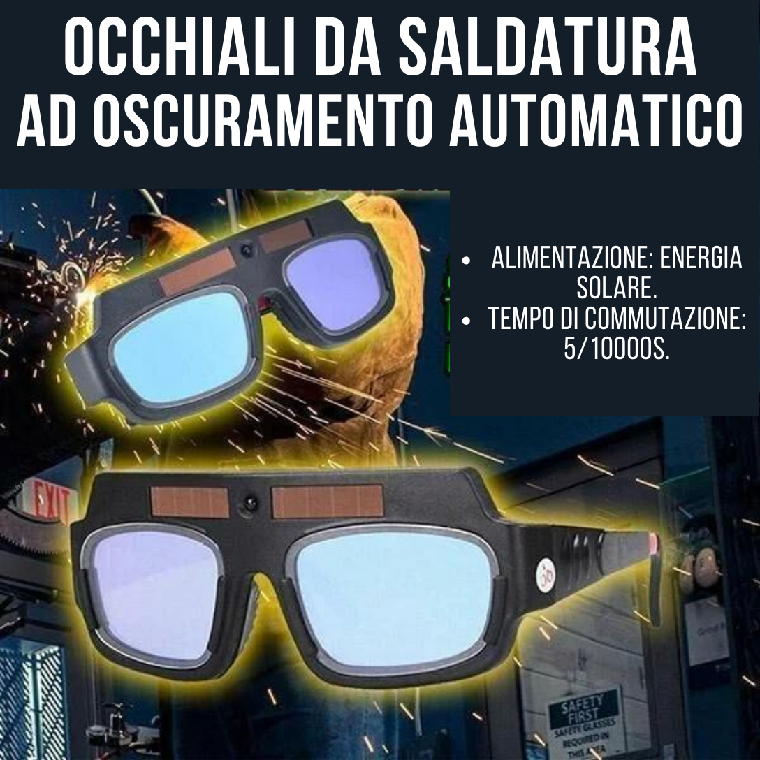 Occhiali auto hot sale oscuranti per saldatura