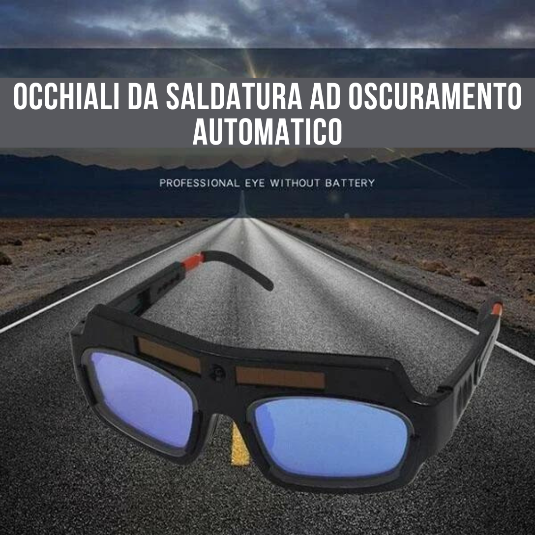Occhiali saldatura sales auto oscuranti