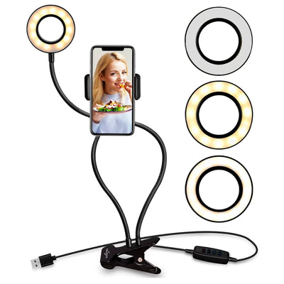 Selfie Ring - Luce selfie con supporto per telefono