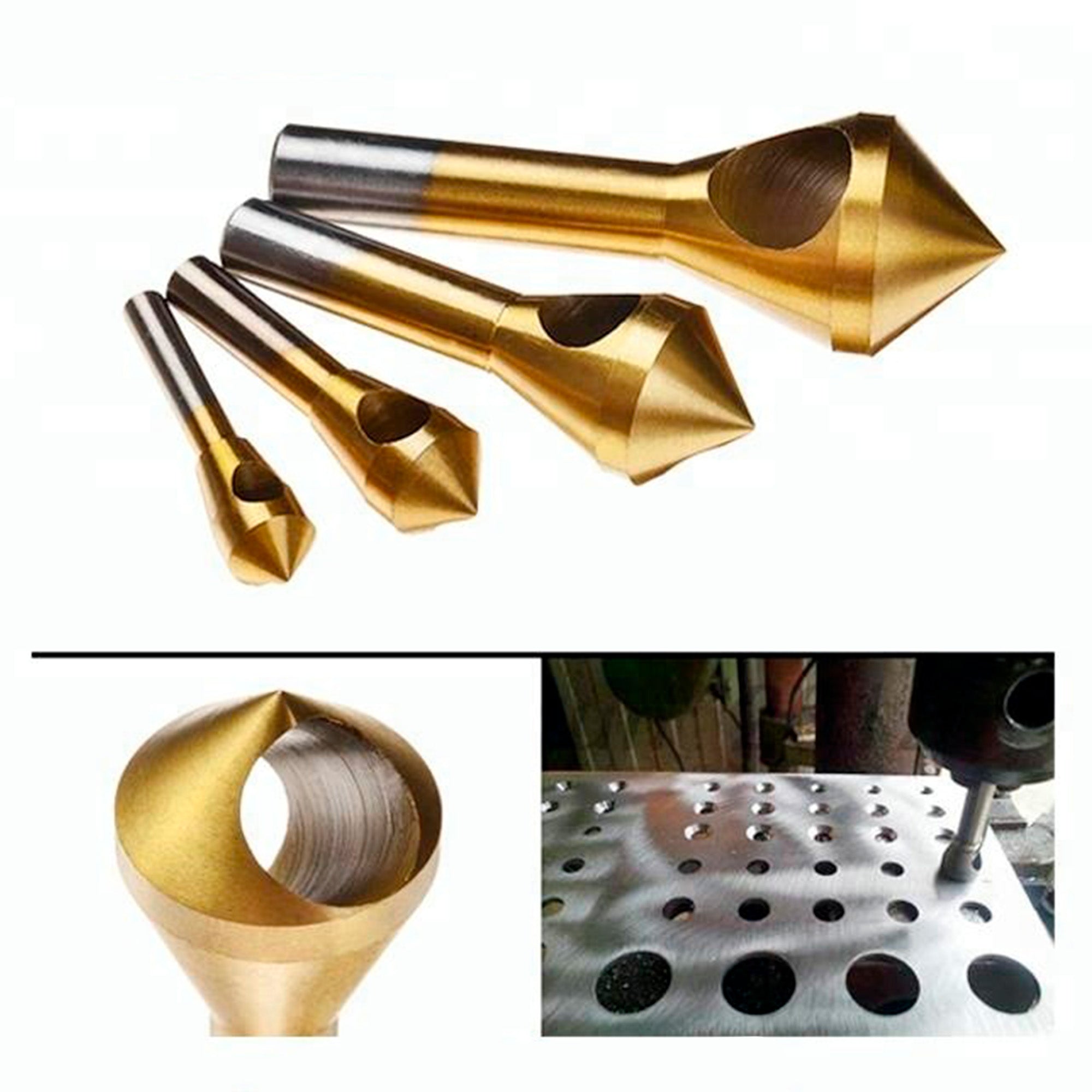 Set Di 5 Punte Da Trapano Quadrate Per Legno - Acciaio HSS Per Fori Precisi In Falegnameria E Fai Da Te - Foto 13