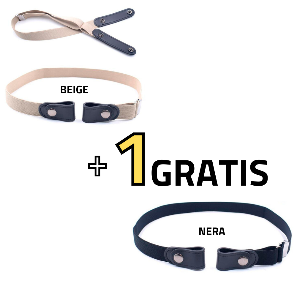 Easy Belt - Set 2 Cinture senza fibbia ( 1 IN REGALO) - BRICO EXPRESS