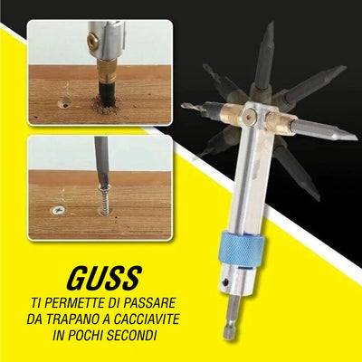 GUSS: Il set di innesti per avvitatore con punta ruotante