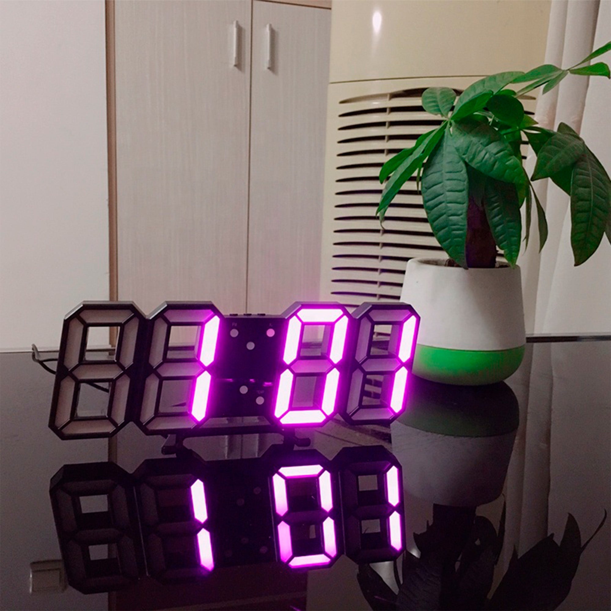 3D Wall Clock - Sveglia LED di design