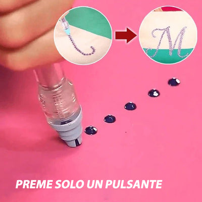 Diamond Pen - Penna applicazione Strass (2000 strass inclusi)